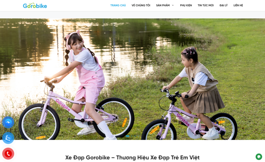 Website bán hàng Gorobike