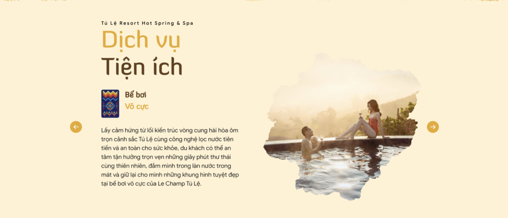 Website khách sạn Le Champ Tú Lệ