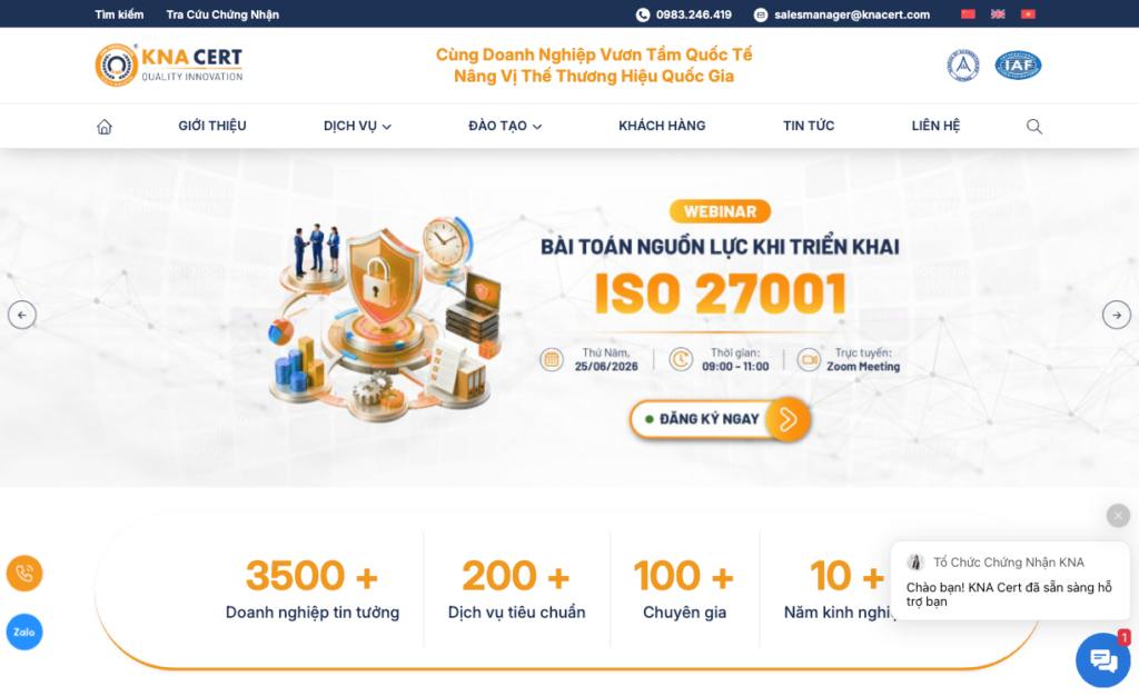 Website KNA Cert