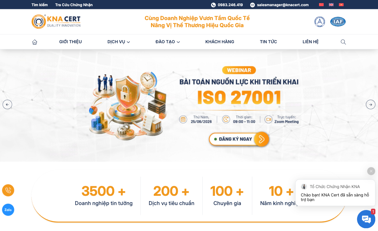 Website KNA Cert