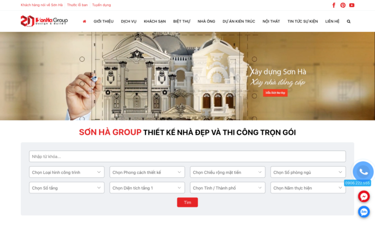 Website Sơn Hà Group - SHAC